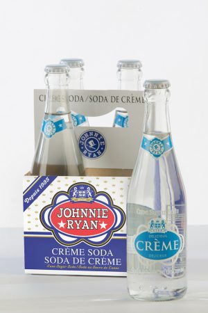 Creme Soda cane sugar soda from Johnnie Ryan beverages in Niagara Falls, NY.