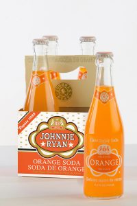 Orange cane sugar soda from Johnnie Ryan beverages in Niagara Falls, NY.