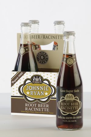 Root Beer cane sugar soda from Johnnie Ryan beverages in Niagara Falls, NY.